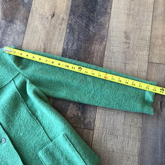 Dusty light green boiled wool Lands End jacket - Picture 6 of 7